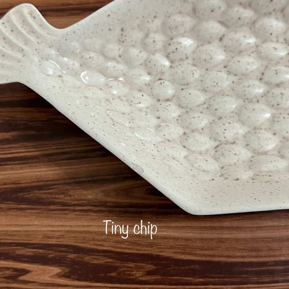 Vintage MCM California Pottery Fish Snack Dishes